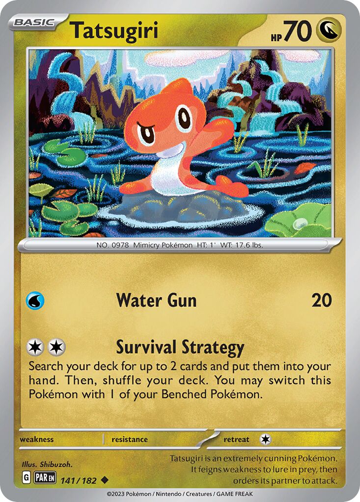 Tatsugiri 141/182 — Paradox Rift (English Pokémon TCG card)