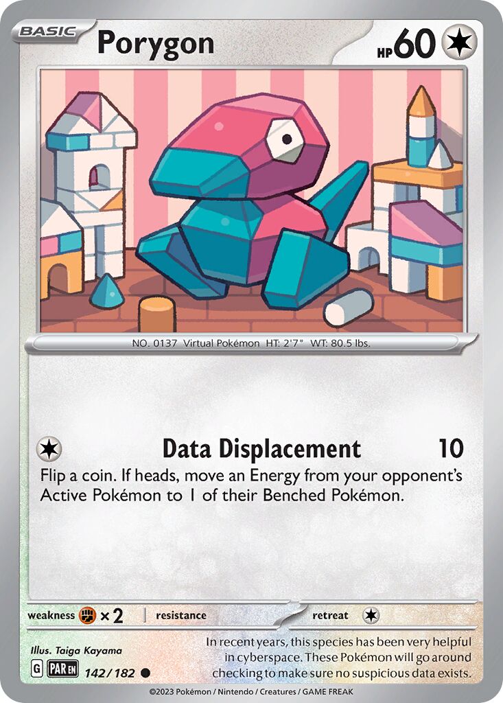 Porygon 142/182 — Paradox Rift (English Pokémon TCG card)