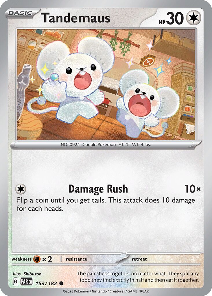 Tandemaus 153/182 — Paradox Rift (English Pokémon TCG card)