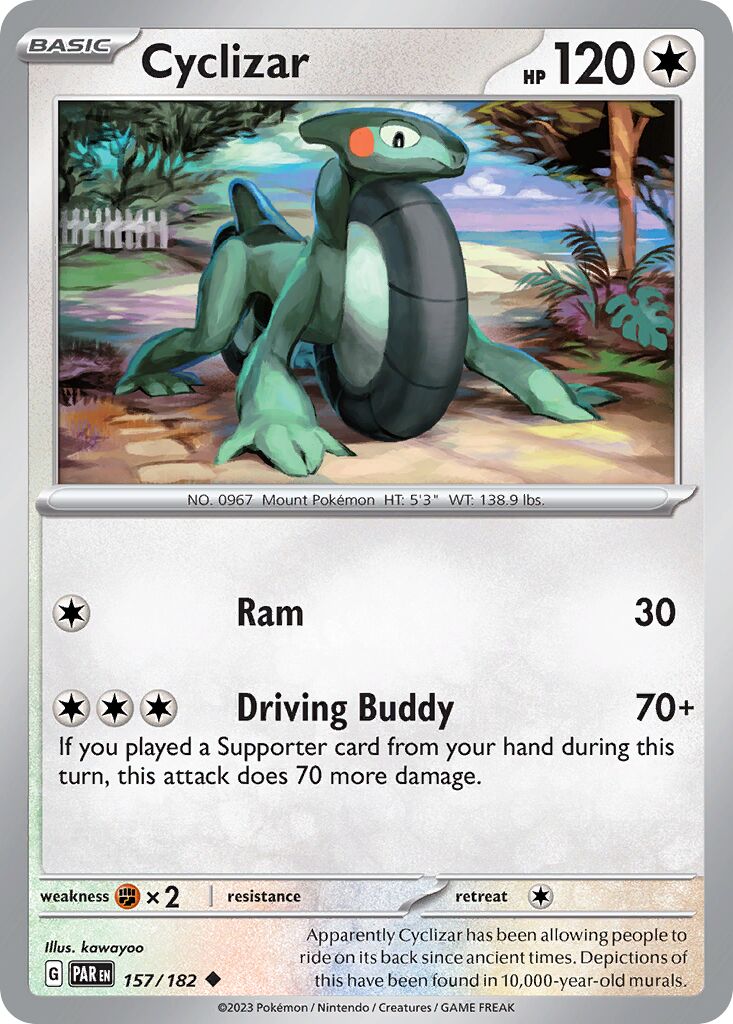 Cyclizar 157/182 — Paradox Rift (English Pokémon TCG card)