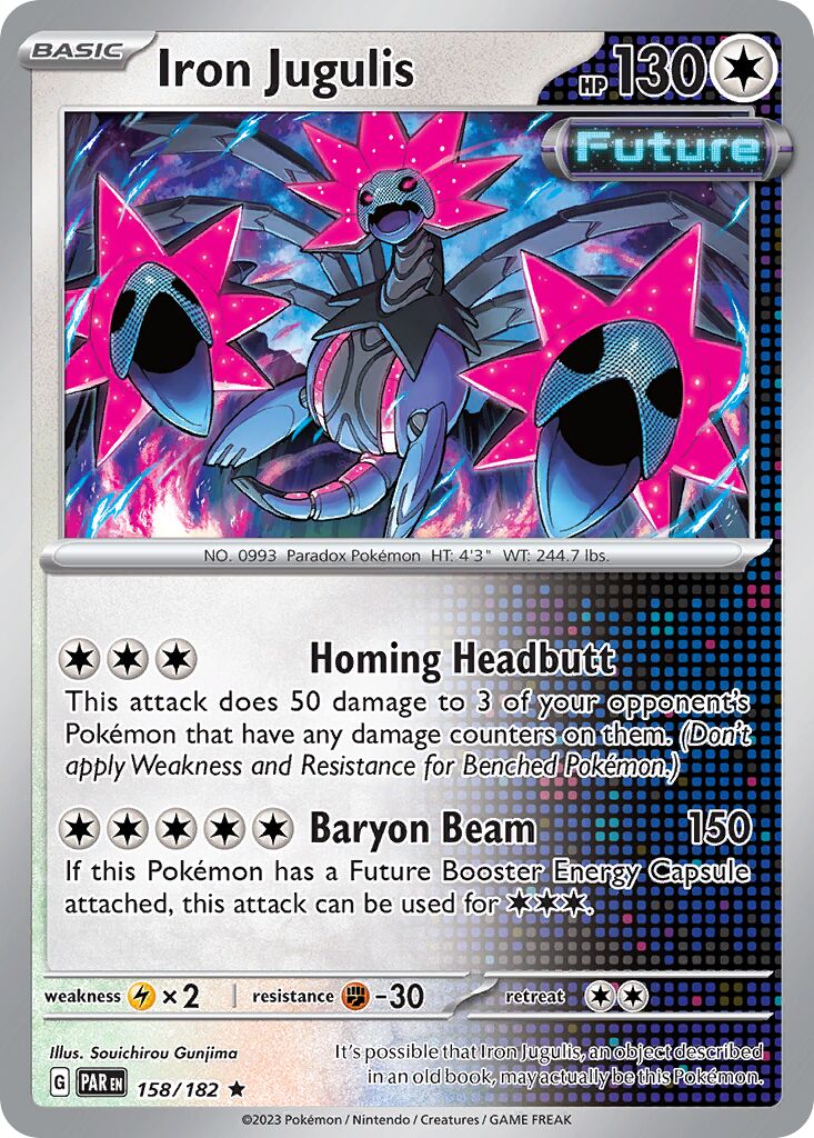 Iron Jugulis 158/182 — Paradox Rift (English Pokémon TCG card)