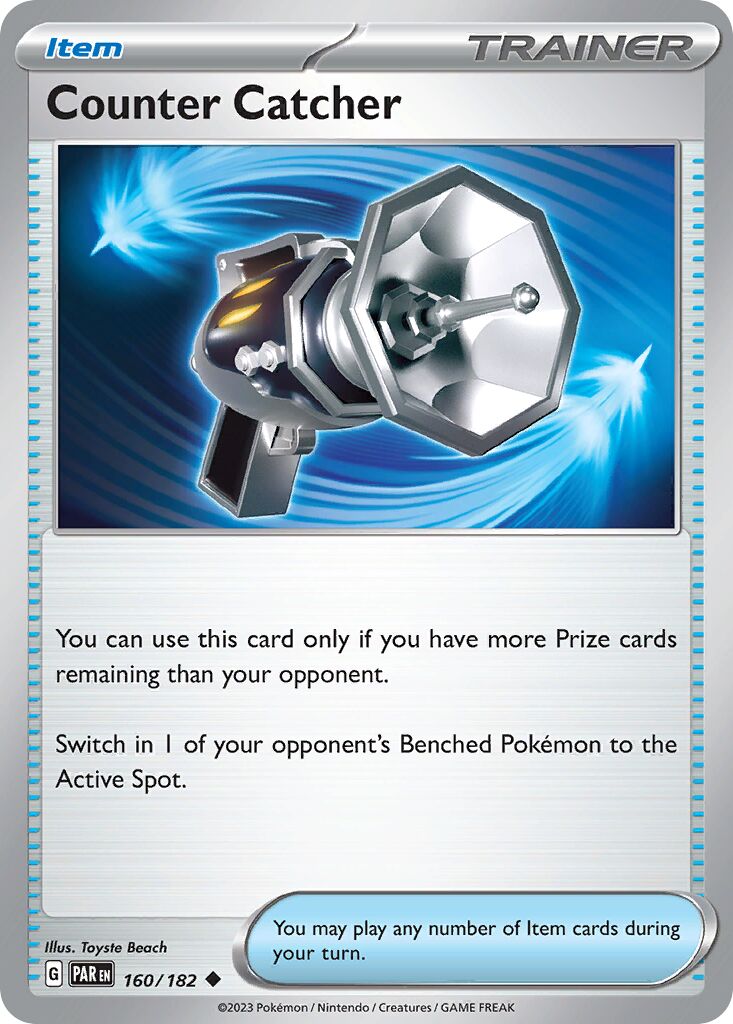 Counter Catcher 160/182 — Paradox Rift (English Pokémon TCG card)