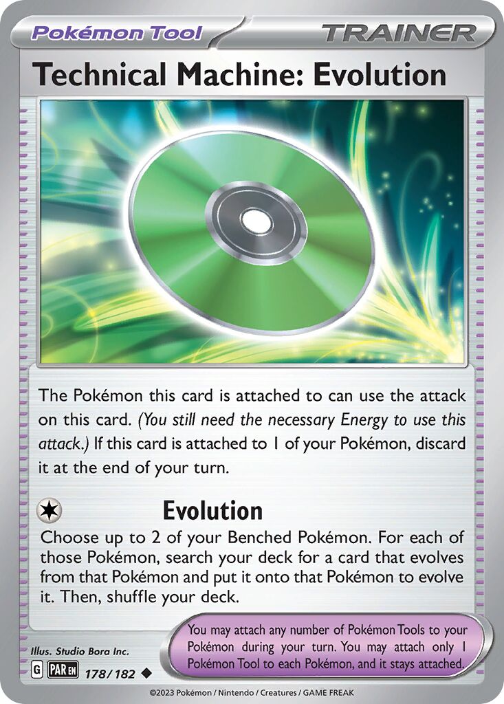 Technical Machine: Evolution 178/182 — Paradox Rift (English Pokémon TCG card)
