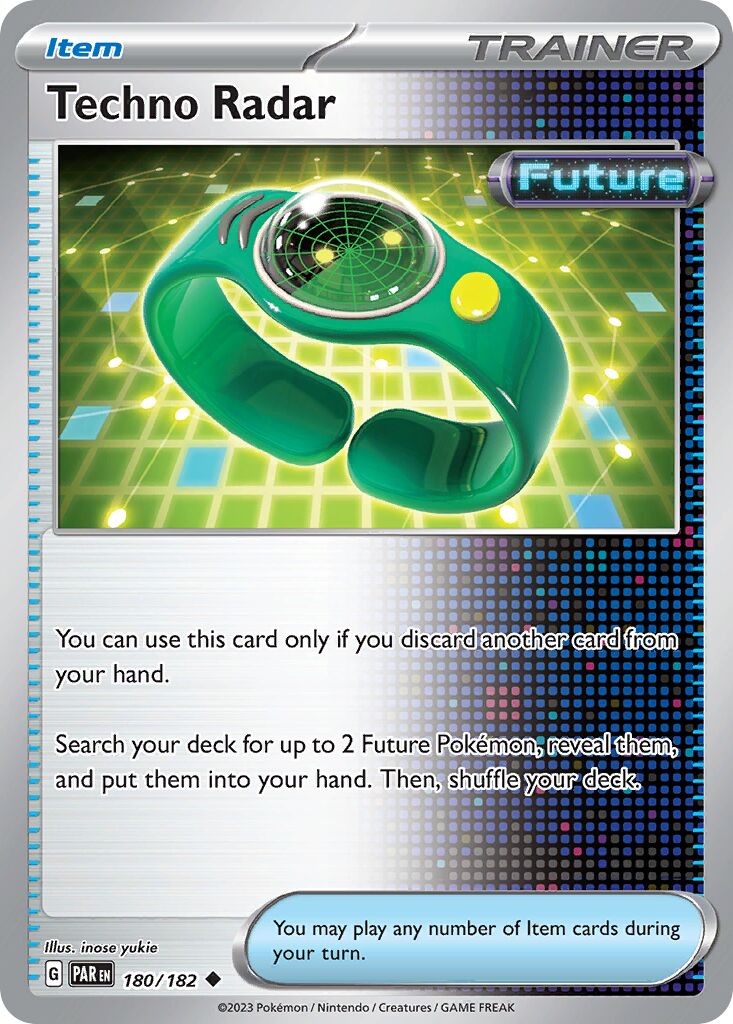 Techno Radar 180/182 — Paradox Rift (English Pokémon TCG card)