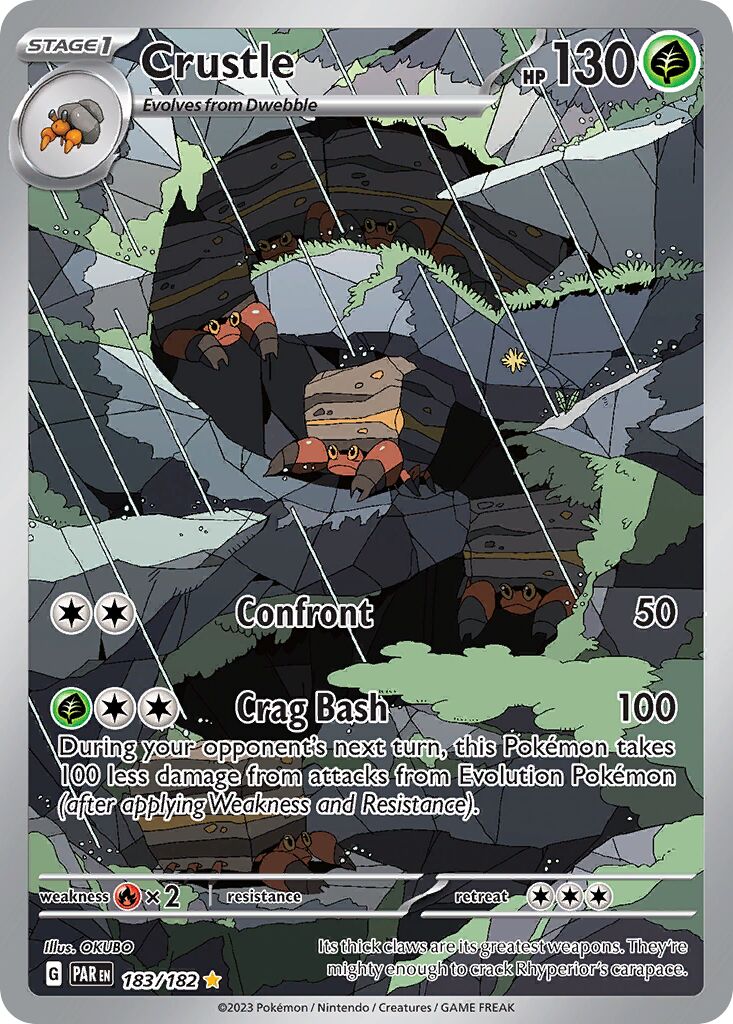 Crustle 183/182 — Paradox Rift (English Pokémon TCG card)
