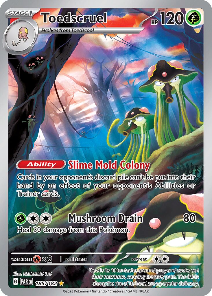 Toedscruel 185/182 — Paradox Rift (English Pokémon TCG card)