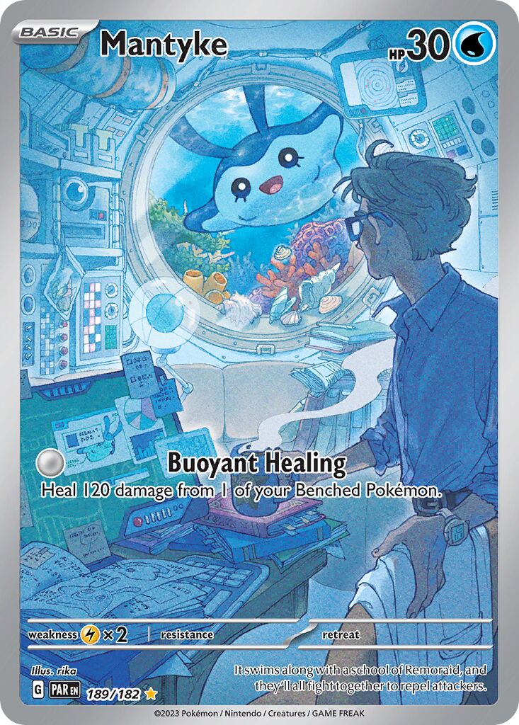 Mantyke 189/182 — Paradox Rift (English Pokémon TCG card)
