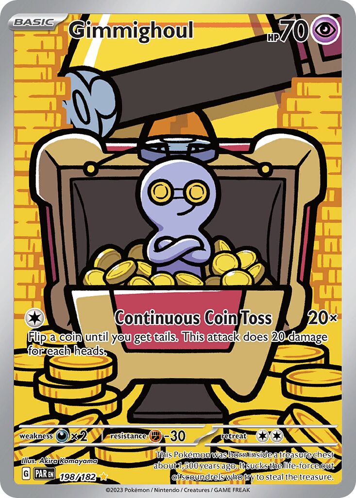 Gimmighoul 198/182 — Paradox Rift (English Pokémon TCG card)