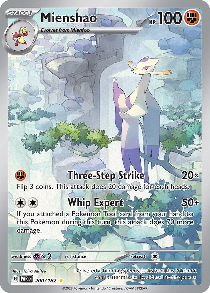 Mienshao 200/182 — Paradox Rift (English Pokémon TCG card)