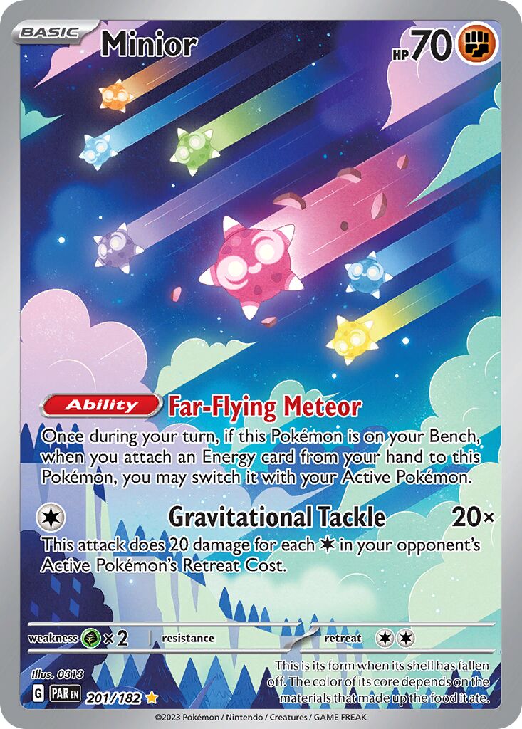 Minior 201/182 — Paradox Rift (English Pokémon TCG card)