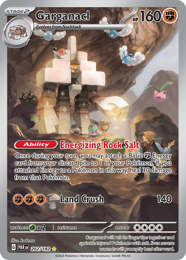 Garganacl 202/182 — Paradox Rift (English Pokémon TCG card)