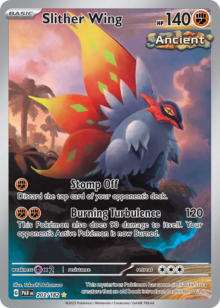 Slither Wing 203/182 — Paradox Rift (English Pokémon TCG card)
