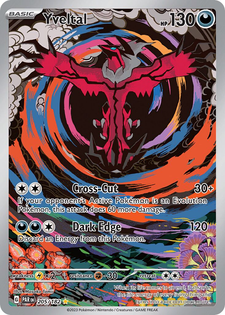 Yveltal 205/182 — Paradox Rift (English Pokémon TCG card)