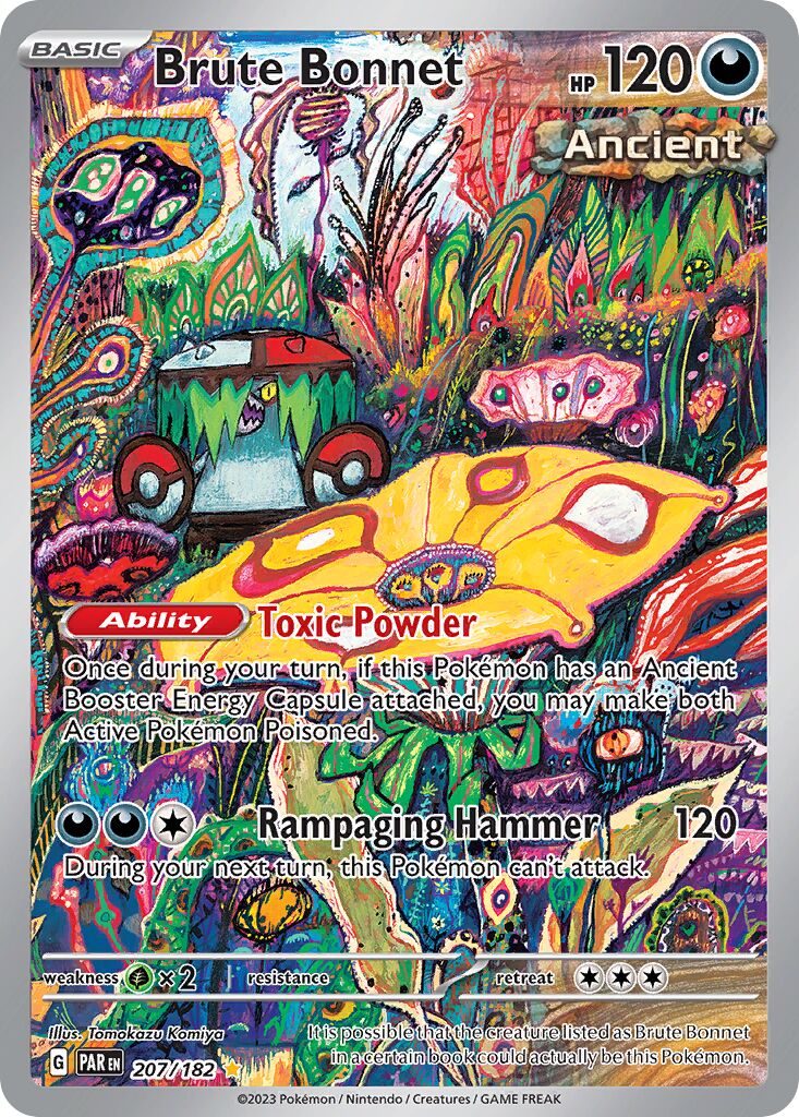 Brute Bonnet 207/182 — Paradox Rift (English Pokémon TCG card)