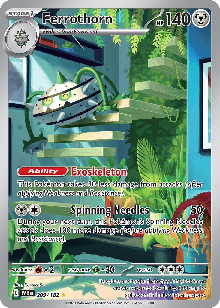 Ferrothorn 209/182 — Paradox Rift (English Pokémon TCG card)