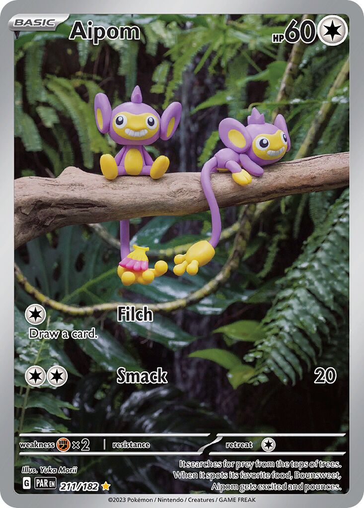 Aipom 211/182 — Paradox Rift (English Pokémon TCG card)