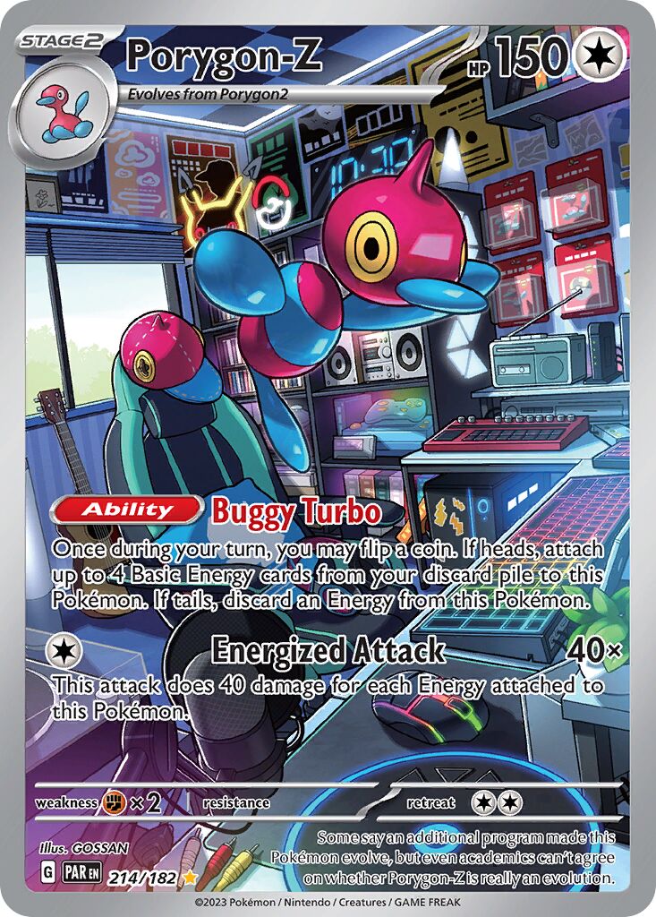 Porygon-Z 214/182 — Paradox Rift (English Pokémon TCG card)