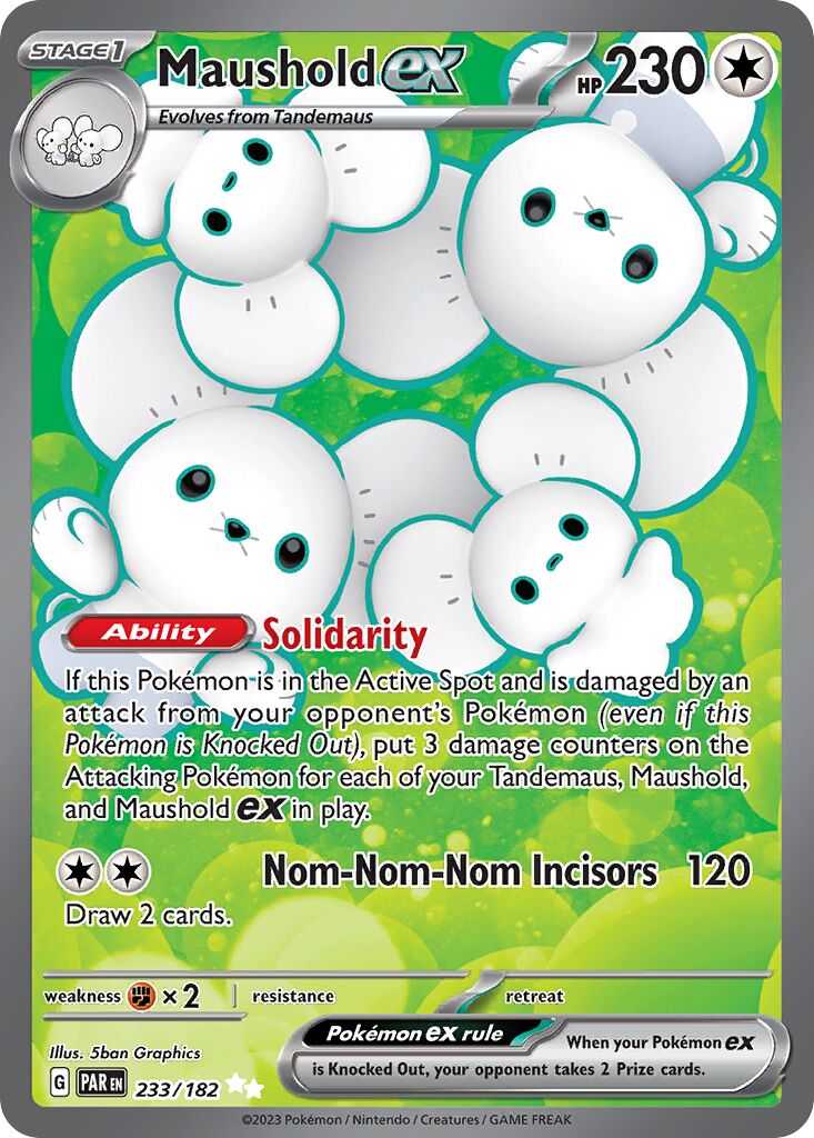 Maushold ex 233/182 — Paradox Rift (English Pokémon TCG card)