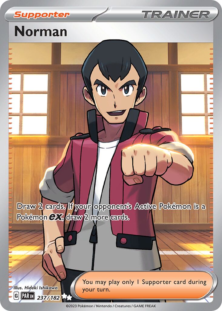Norman 237/182 — Paradox Rift (English Pokémon TCG card)