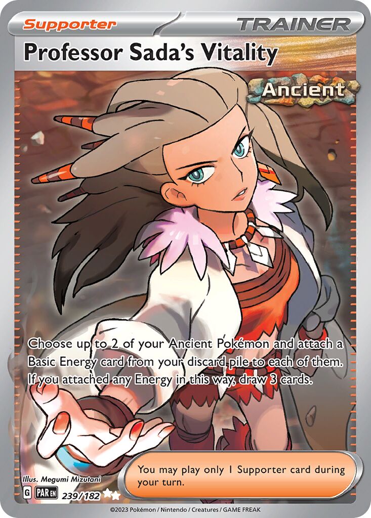 Professor Sada's Vitality 239/182 — Paradox Rift (English Pokémon TCG card)