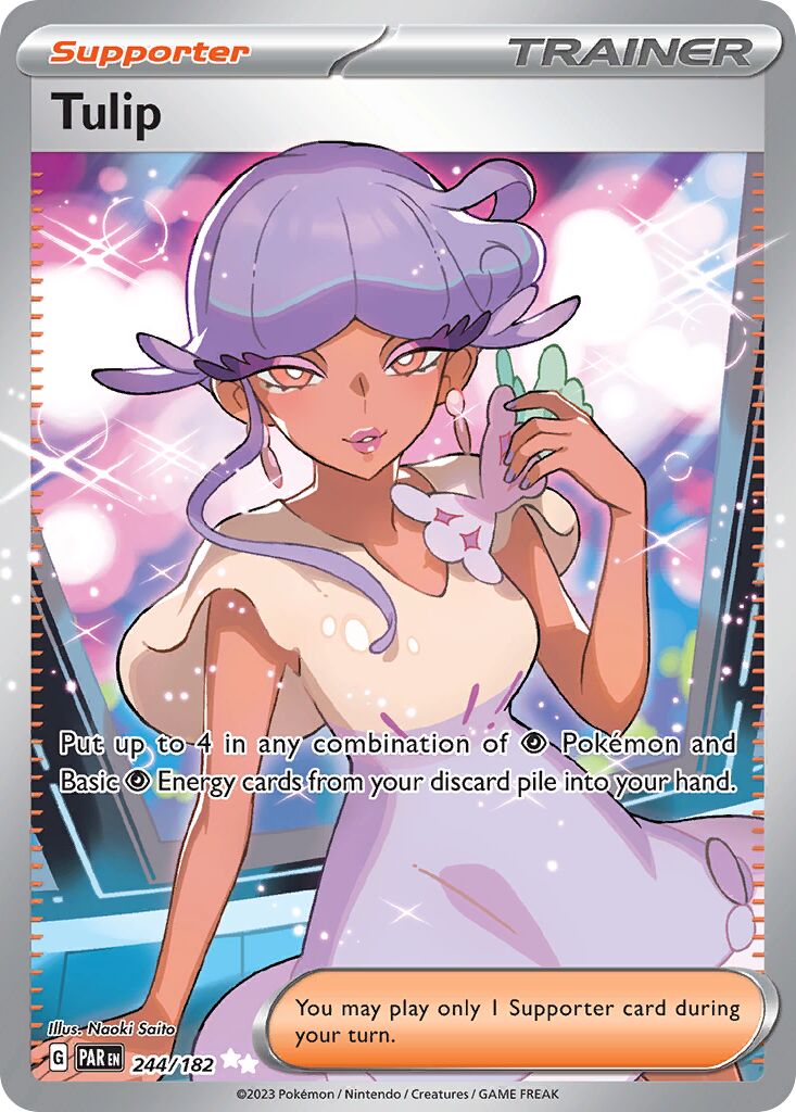 Tulip 244/182 — Paradox Rift (English Pokémon TCG card)
