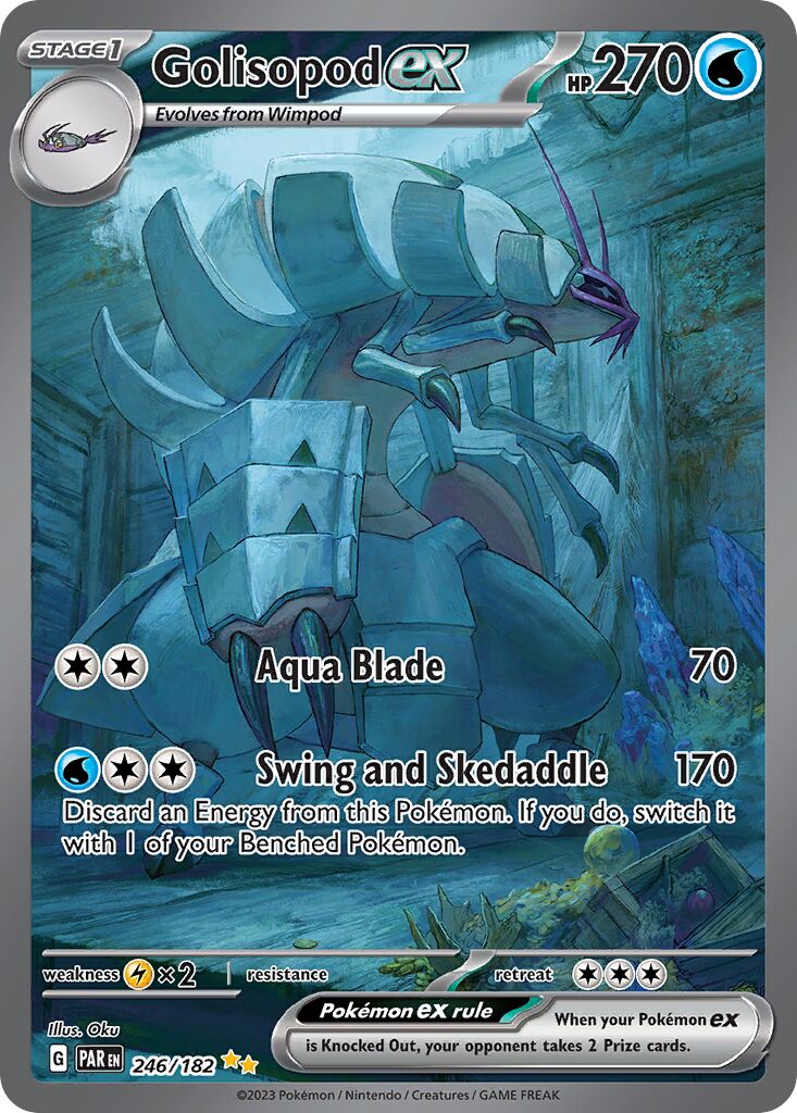 Golisopod ex 246/182 — Paradox Rift (English Pokémon TCG card)