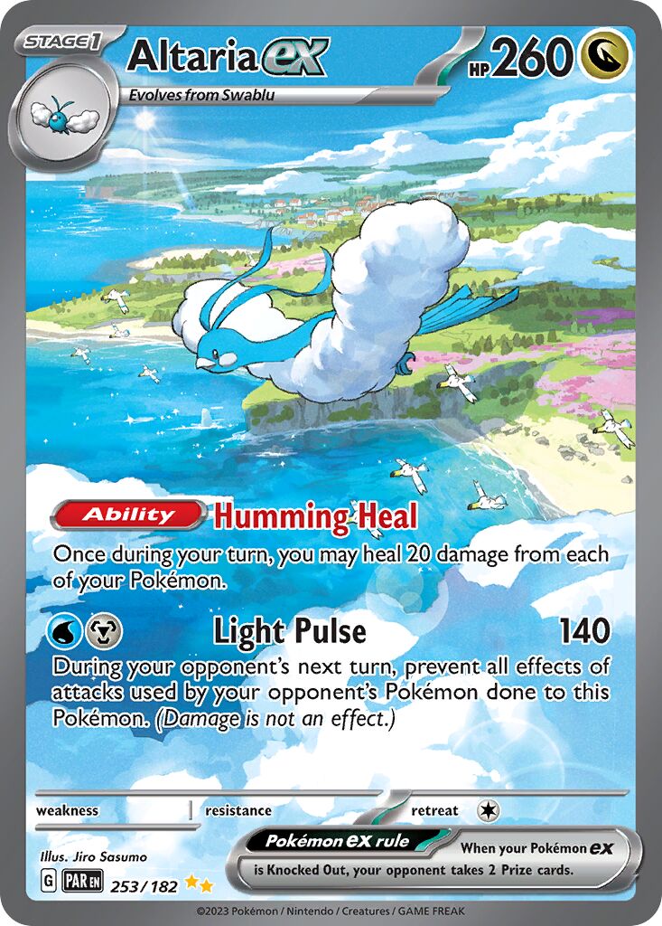 Altaria ex 253/182 — Paradox Rift (English Pokémon TCG card)