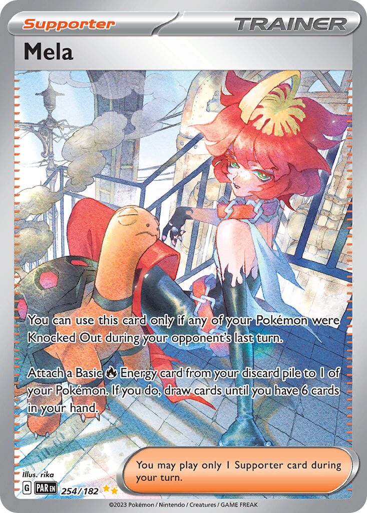 Mela 254/182 — Paradox Rift (English Pokémon TCG card)