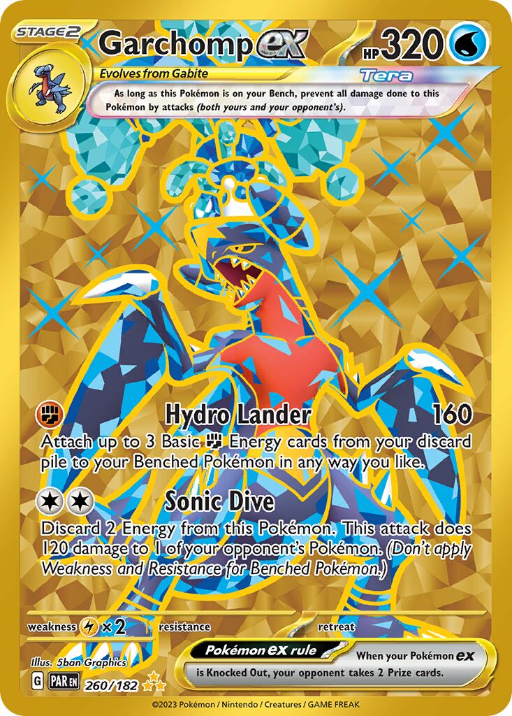 Garchomp ex 260/182 — Paradox Rift (English Pokémon TCG card)