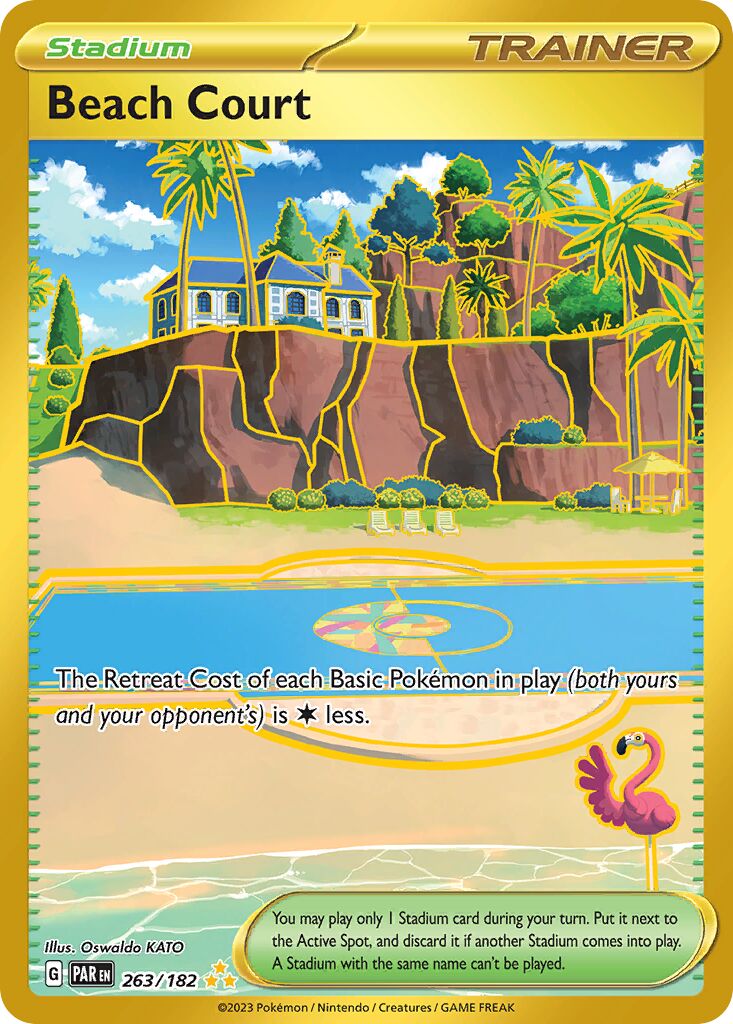 Beach Court 263/182 — Paradox Rift (English Pokémon TCG card)