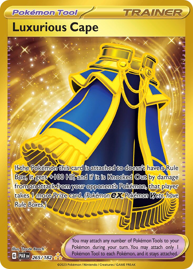 Luxurious Cape 265/182 — Paradox Rift (English Pokémon TCG card)