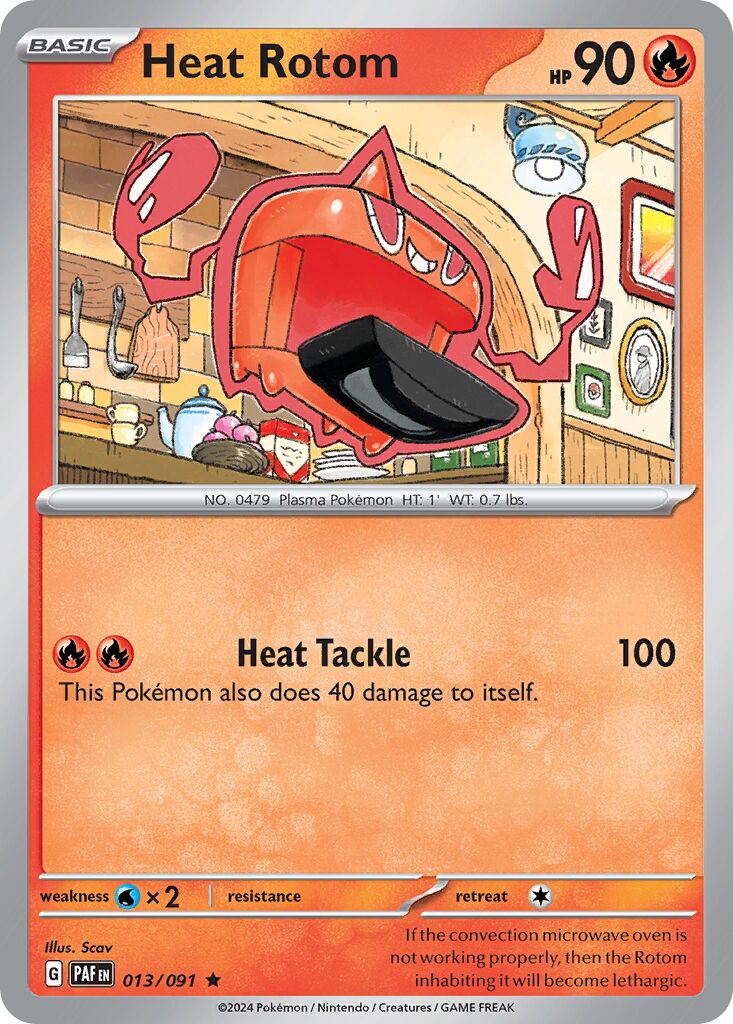 Heat Rotom 013/91 — Paldean Fates (English Pokémon TCG card)
