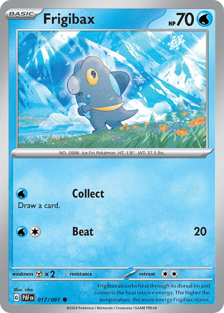 Frigibax 017/91 — Paldean Fates (English Pokémon TCG card)