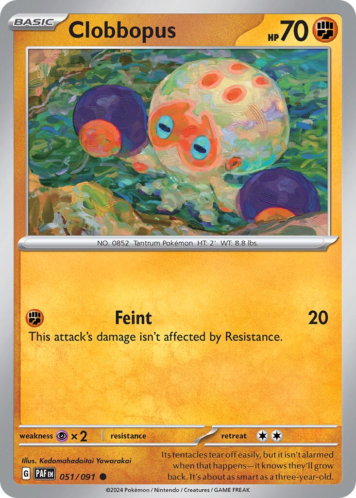Clobbopus 051/91 — Paldean Fates (English Pokémon TCG card)