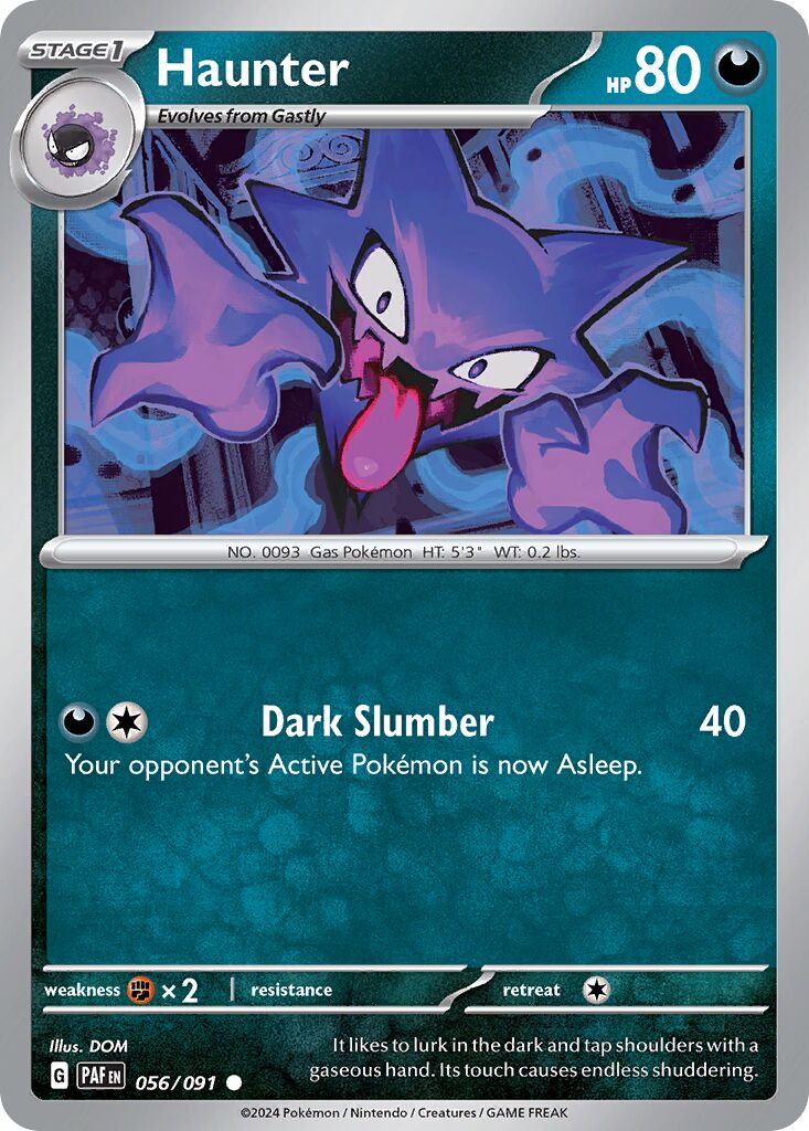 Haunter 056/91 — Paldean Fates (English Pokémon TCG card)