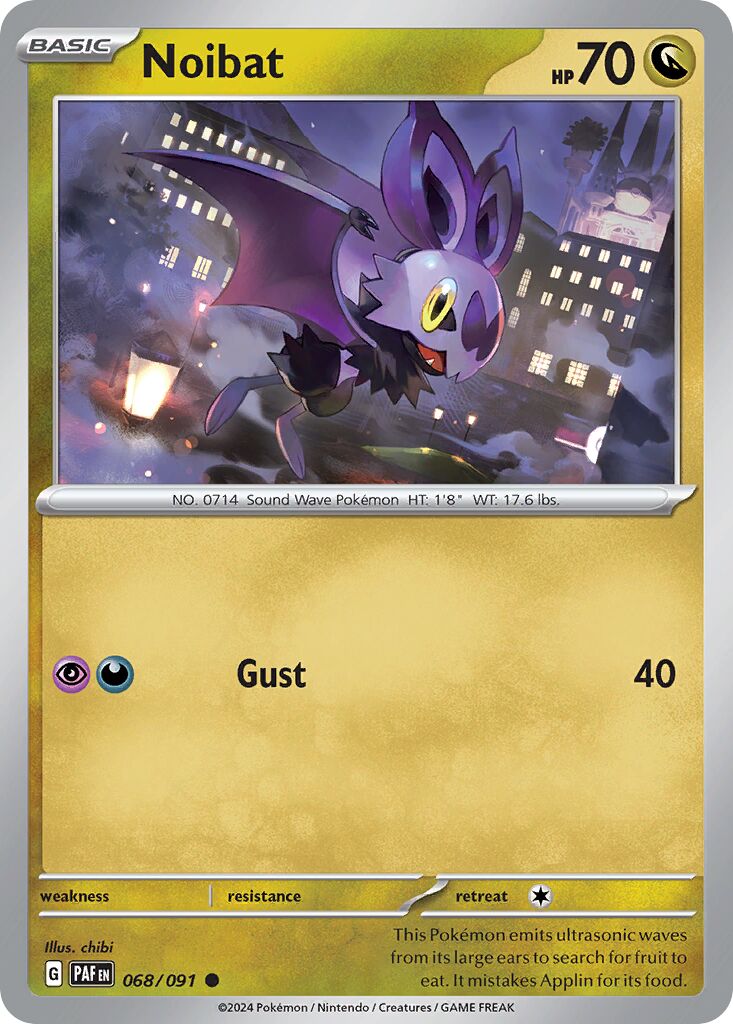 Noibat 068/91 — Paldean Fates (English Pokémon TCG card)