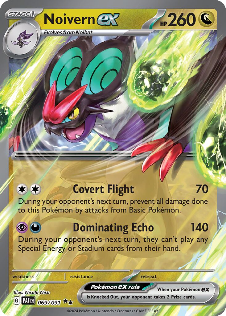 Noivern ex 069/91 — Paldean Fates (English Pokémon TCG card)