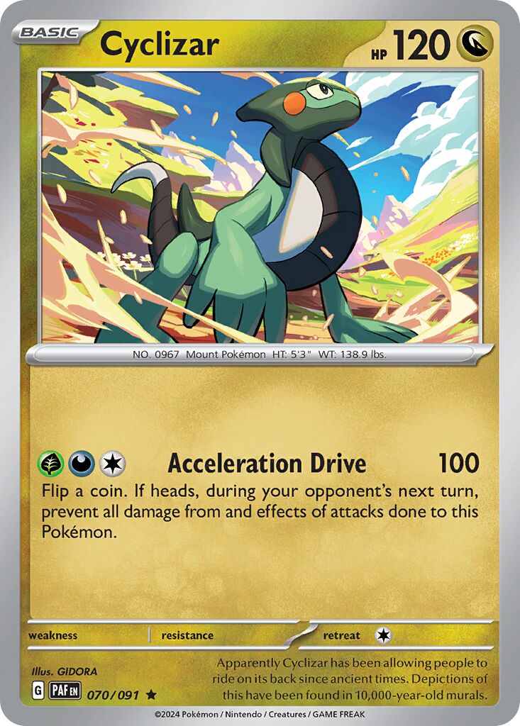 Cyclizar 070/91 — Paldean Fates (English Pokémon TCG card)