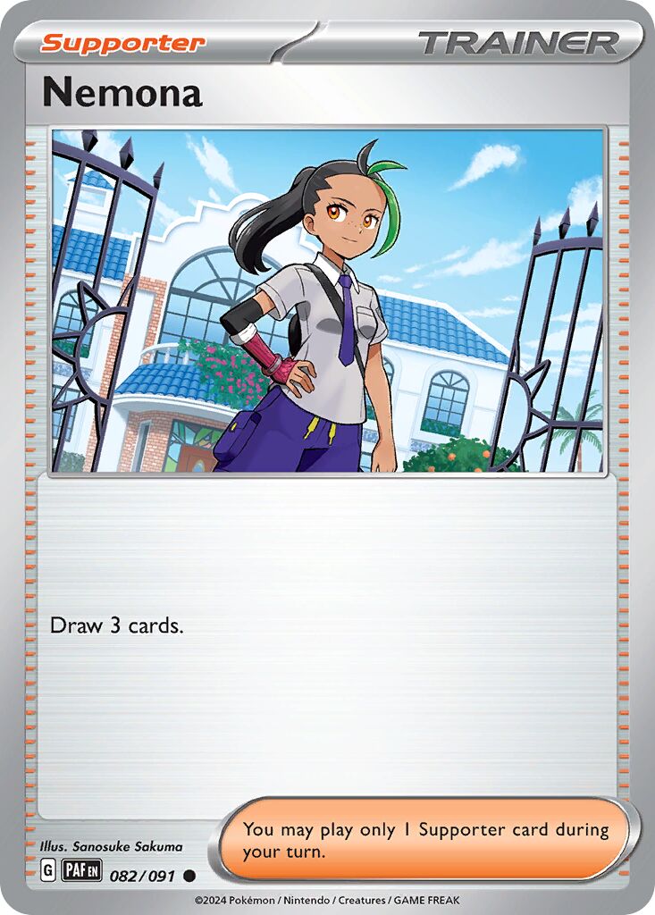 Nemona 082/91 — Paldean Fates (English Pokémon TCG card)