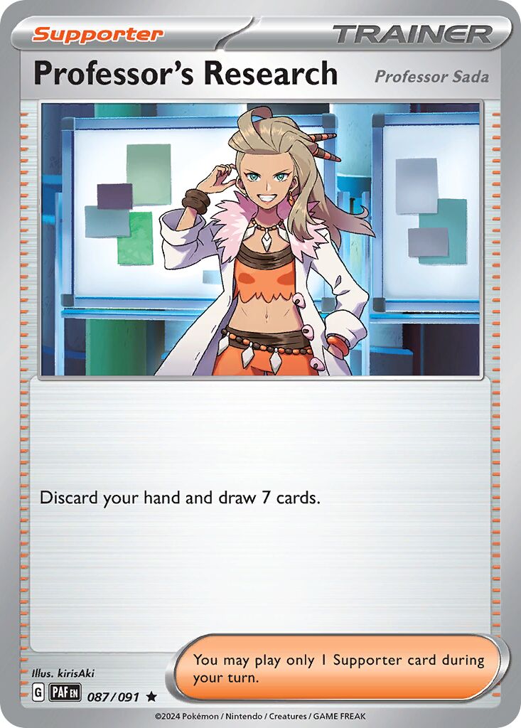Professor's Research 087/91 — Paldean Fates (English Pokémon TCG card)