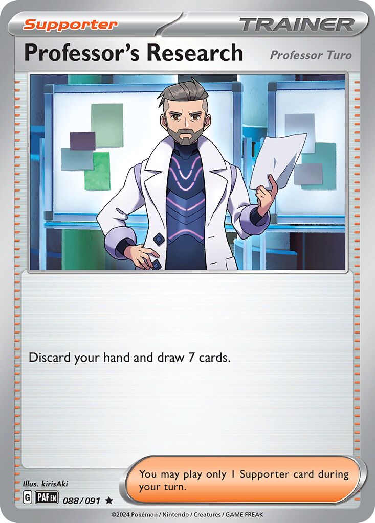 Professor's Research 088/91 — Paldean Fates (English Pokémon TCG card)