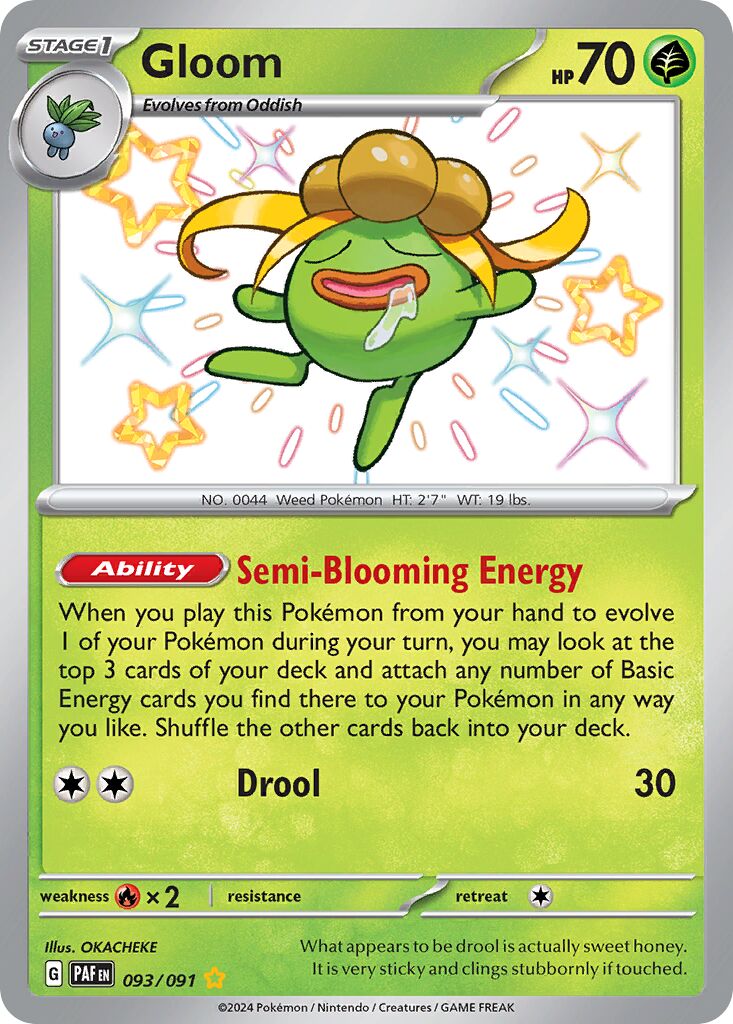 Gloom 093/91 — Paldean Fates (English Pokémon TCG card)