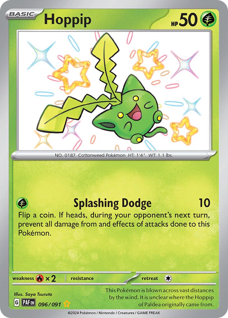 Hoppip 096/91 — Paldean Fates (English Pokémon TCG card)