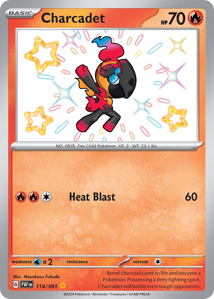 Charcadet 114/91 — Paldean Fates (English Pokémon TCG card)