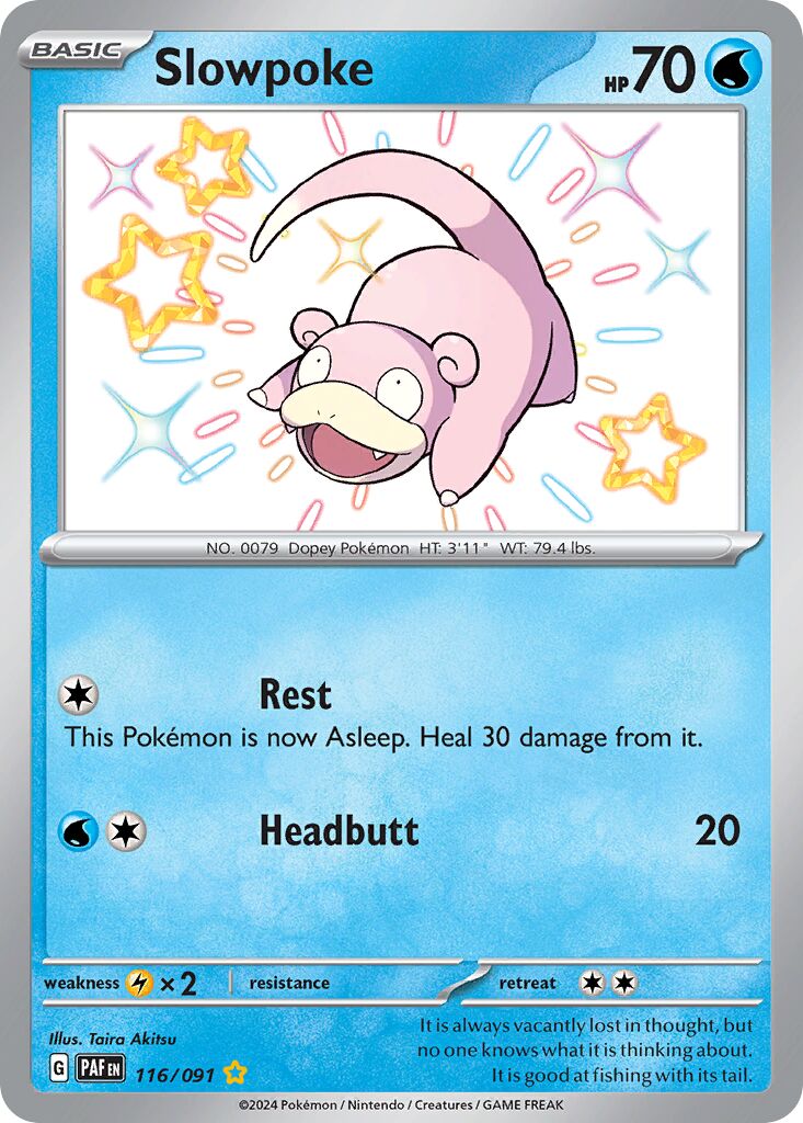 Slowpoke 116/91 — Paldean Fates (English Pokémon TCG card)