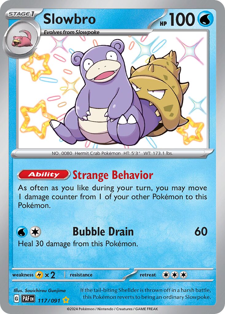 Slowbro 117/91 — Paldean Fates (English Pokémon TCG card)