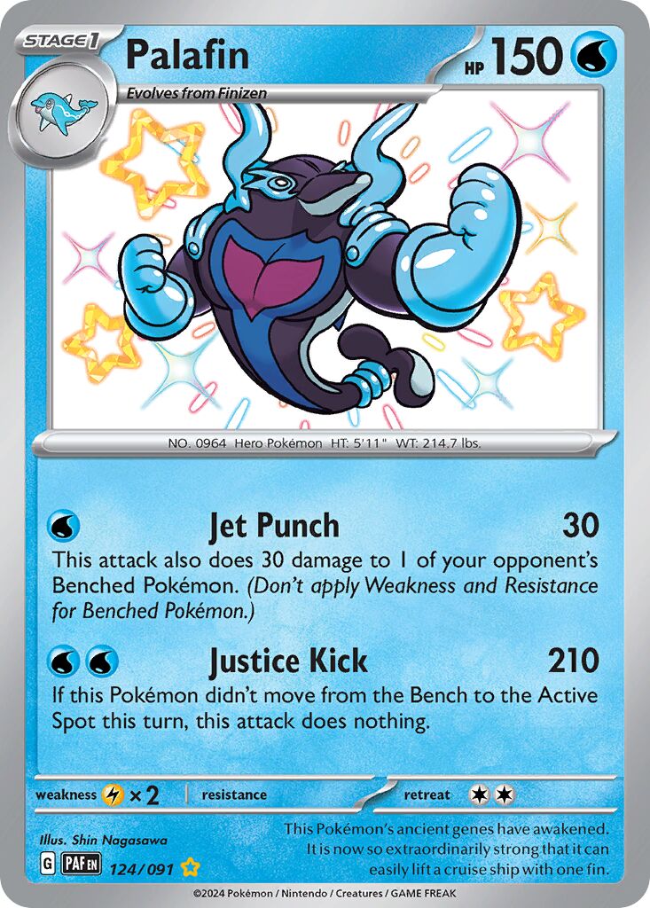 Palafin 124/91 — Paldean Fates (English Pokémon TCG card)