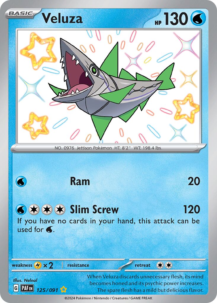 Veluza 125/91 — Paldean Fates (English Pokémon TCG card)