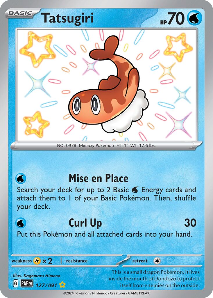 Tatsugiri 127/91 — Paldean Fates (English Pokémon TCG card)