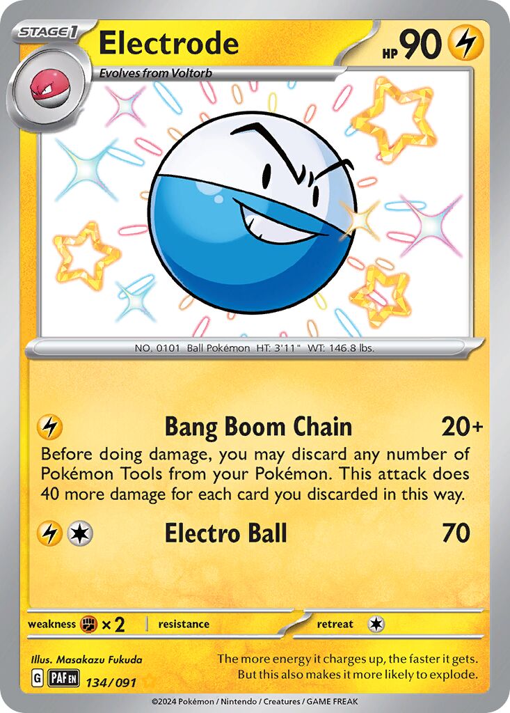 Electrode 134/91 — Paldean Fates (English Pokémon TCG card)